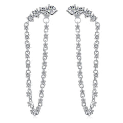 Crystal Chain Drapes Earrings