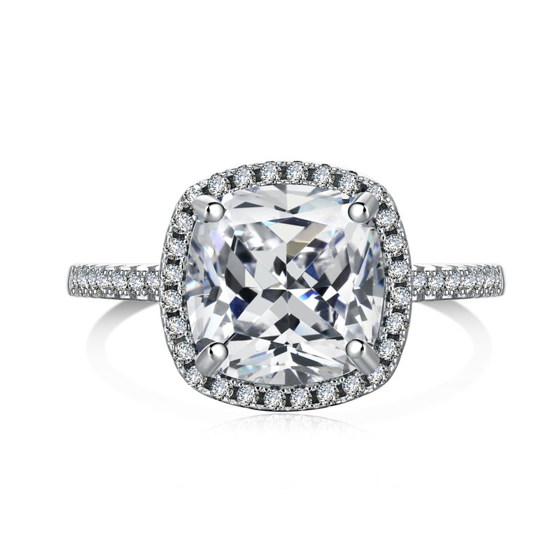 Luminous Cushion-Cut Solitaire Ring