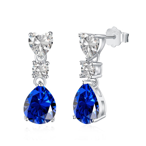 Royal Blue Tear Drop Earrings