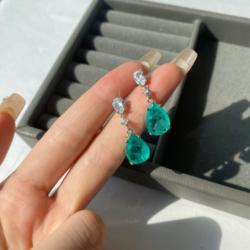 Paraiba Glow Drop Earrings