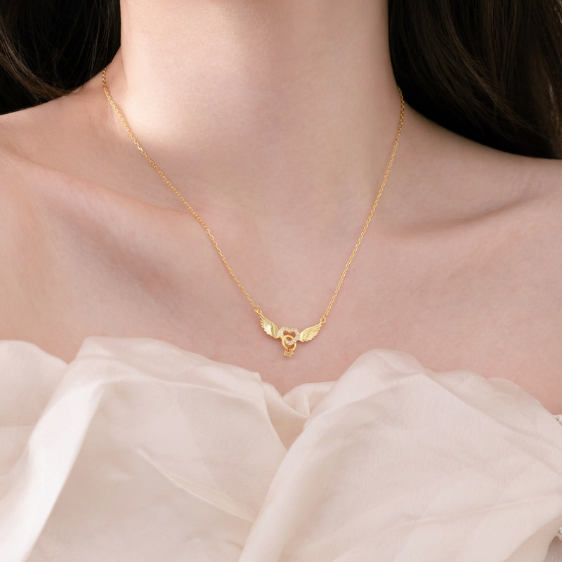 Celestial Knot Heart Necklace