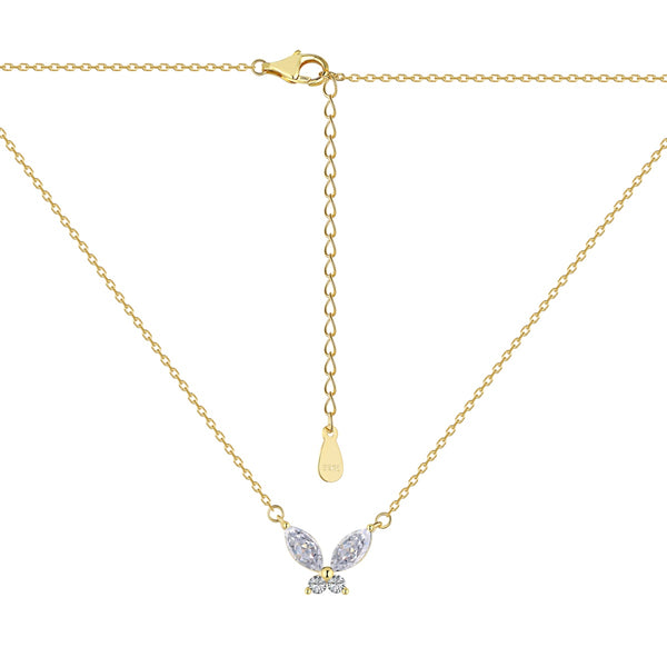 Marquise Butterfly Zircon Necklace