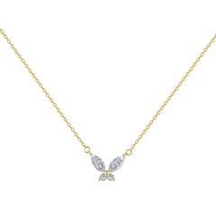 Marquise Butterfly Zircon Necklace