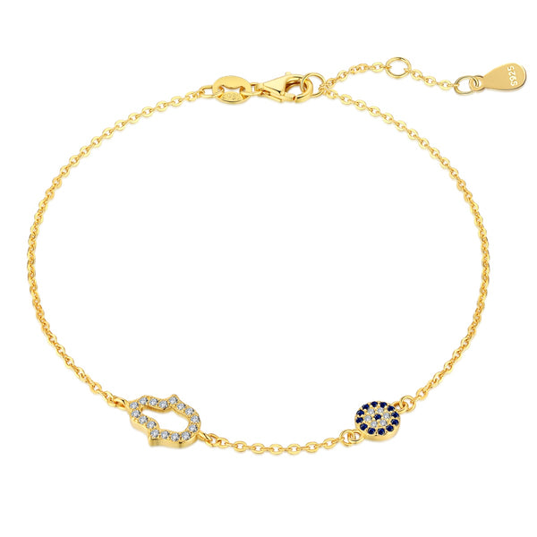 Hamsa Sapphire Protection Bracelet