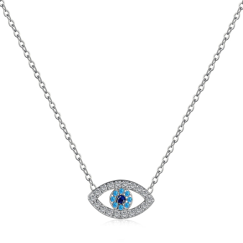 Blue Iris Eye Necklace