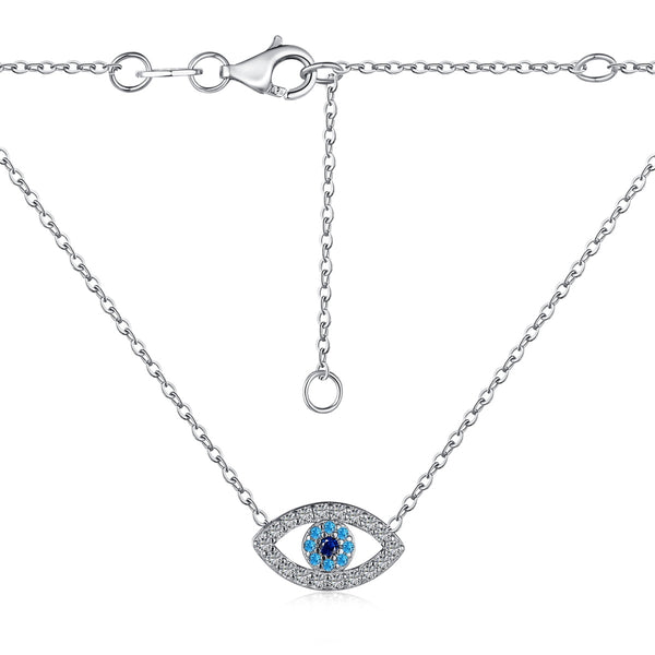 Blue Iris Eye Necklace