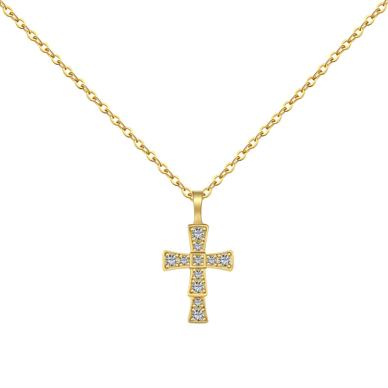 Radiant Cross Necklace