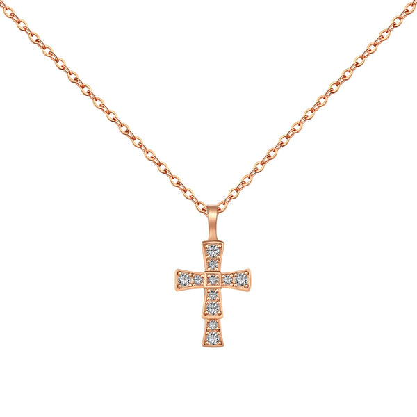 Radiant Cross Necklace