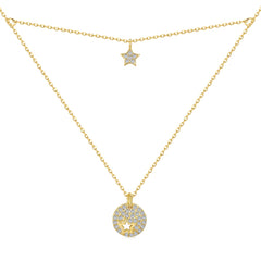 Celestial Glow Double Star Necklace