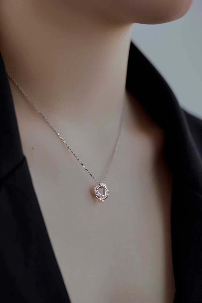 Pink Orbit Necklace