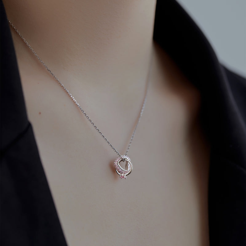 Pink Orbit Necklace