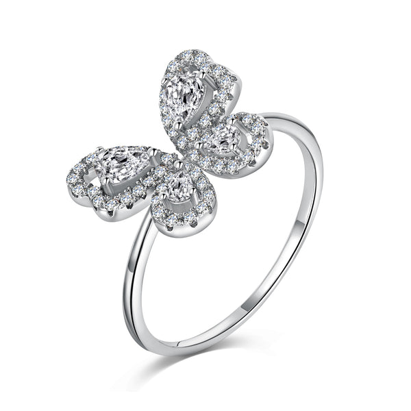 Fluttering Elegance Butterfly Ring