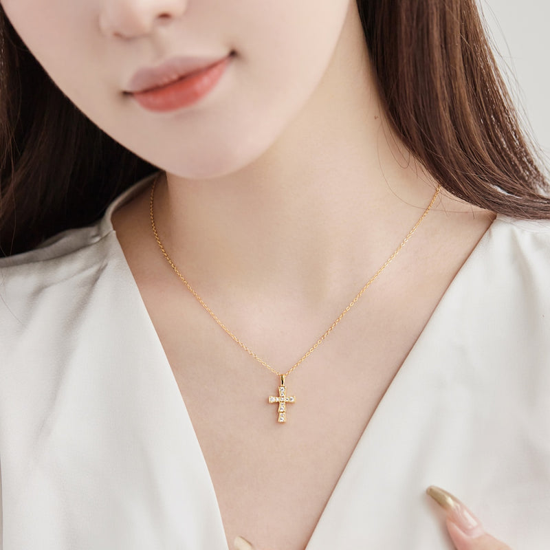 Radiant Cross Necklace