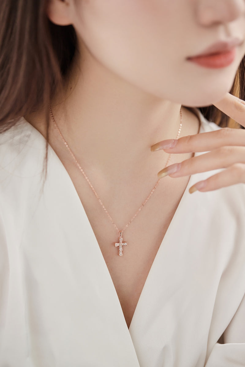 Radiant Cross Necklace