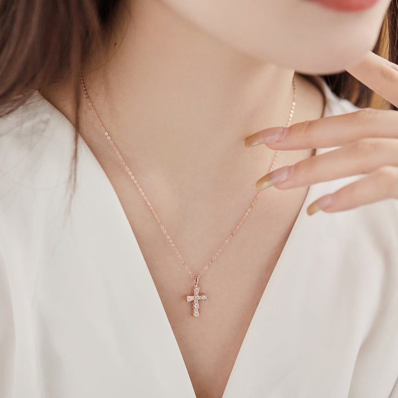 Radiant Cross Necklace