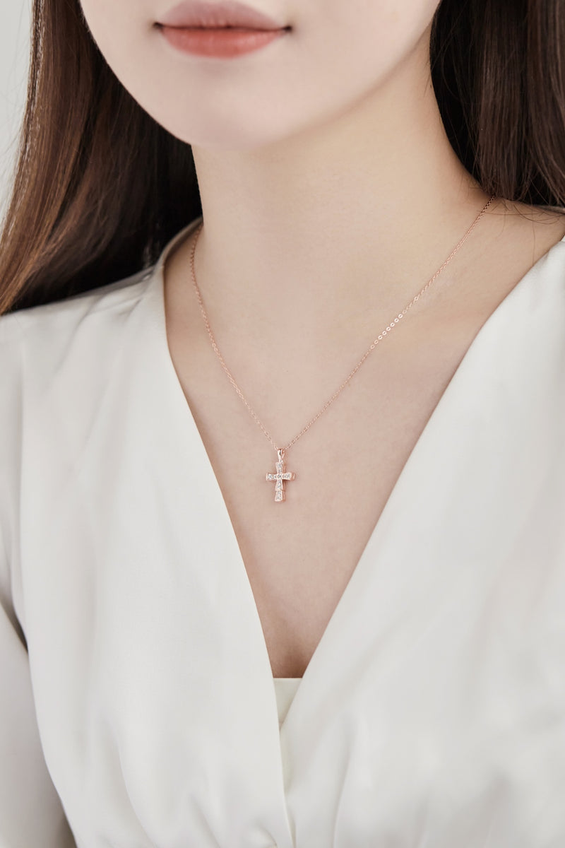 Radiant Cross Necklace