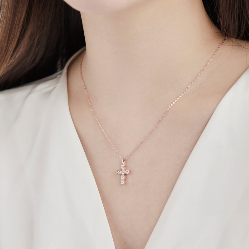 Radiant Cross Necklace