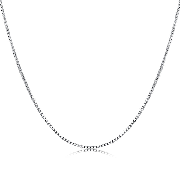 Silver Box Chain Necklace