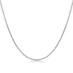 Silver Box Chain Necklace