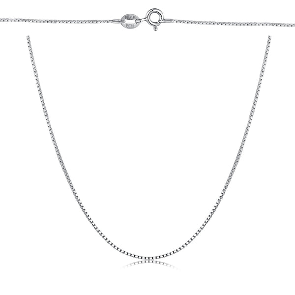 Silver Box Chain Necklace