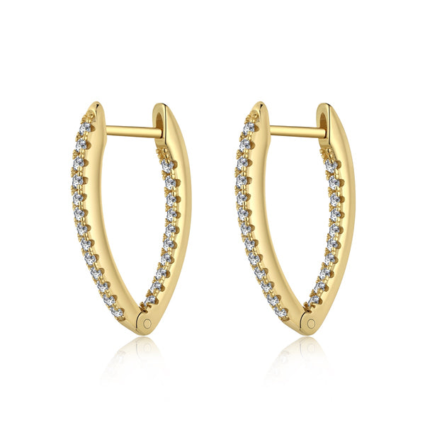 Elegant Teardrop Hoop Earrings