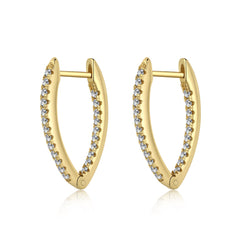 Elegant Teardrop Hoop Earrings