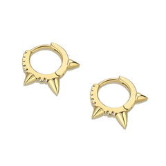 Spiked Hoop Earrings