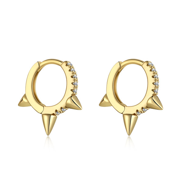 Spiked Hoop Earrings