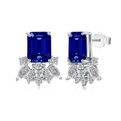 Radiant Rectangular Zircon Earrings