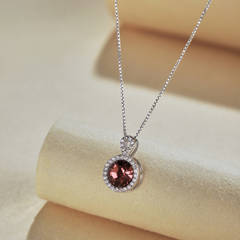 Radiant Ruby Loop Necklace