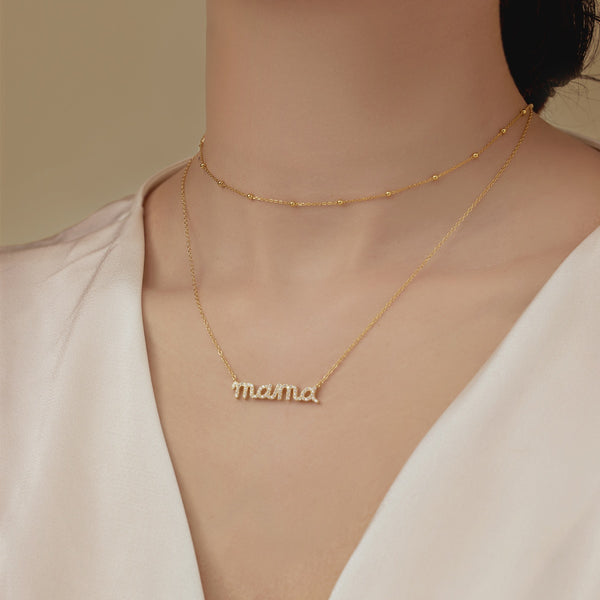 Mommy Script Necklace