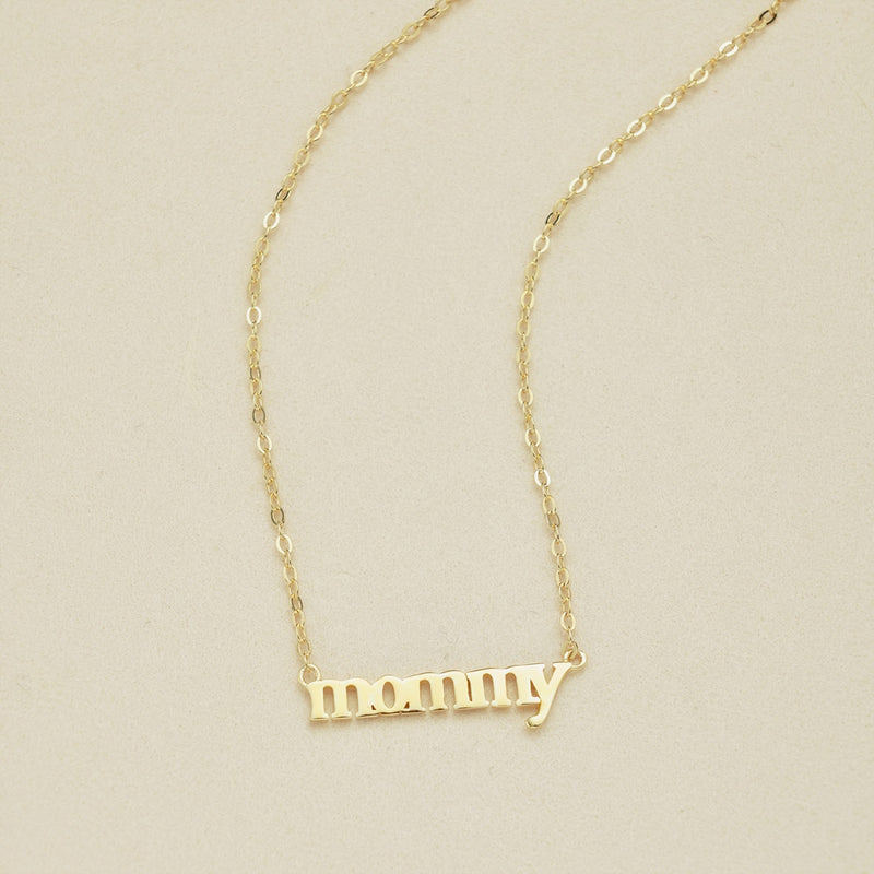 Mommy Script Necklace