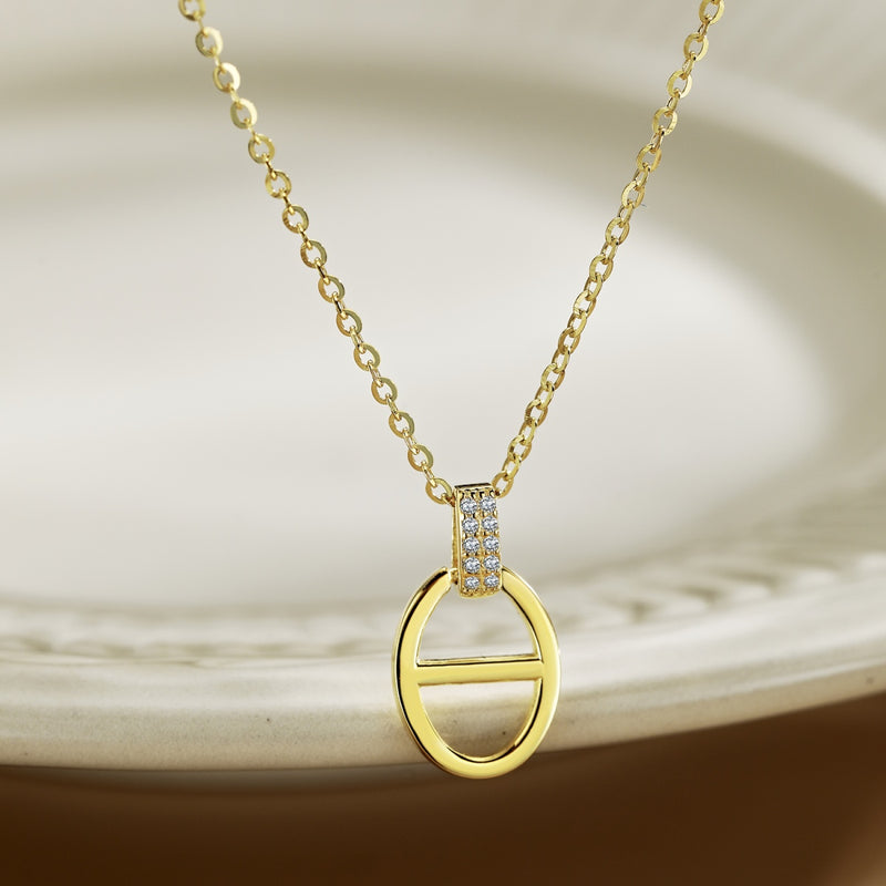 Golden Harmony Pendant Necklace