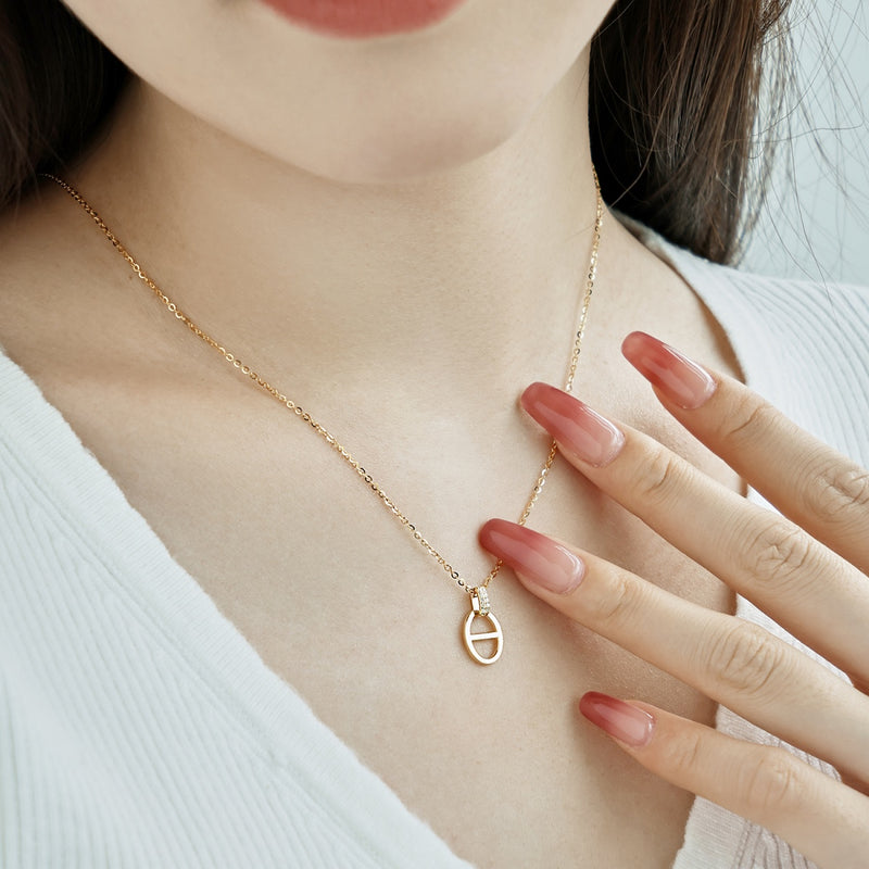 Golden Harmony Pendant Necklace