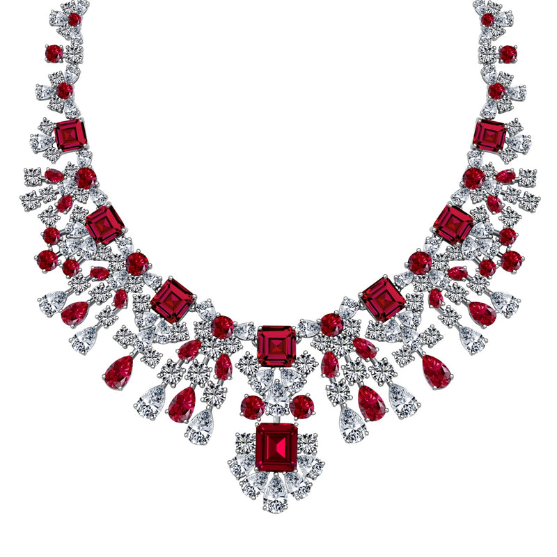 Regal Ruby Symphony Necklace