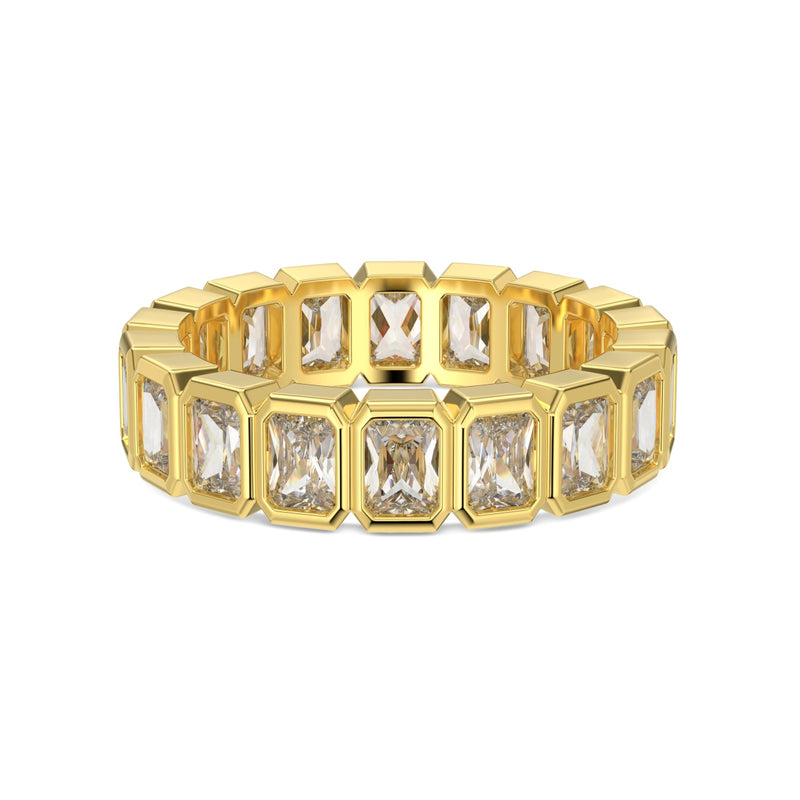 Sophisticated Rectangular-Cut Eternity Ring