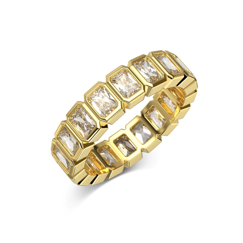 Sophisticated Rectangular-Cut Eternity Ring