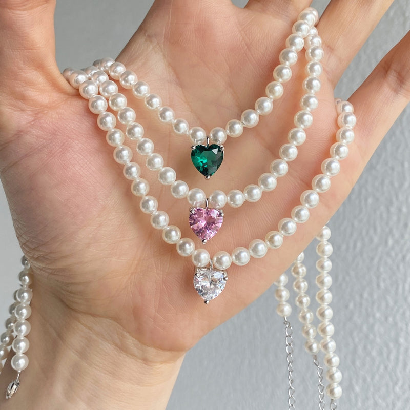 Pearl Heart Elegance Necklace