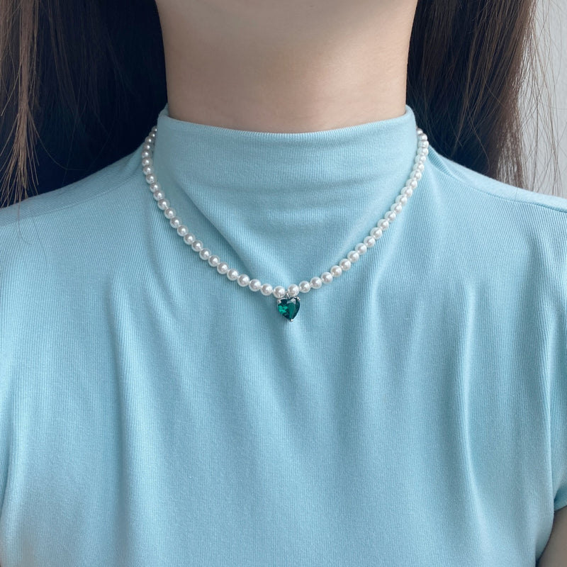 Pearl Heart Elegance Necklace