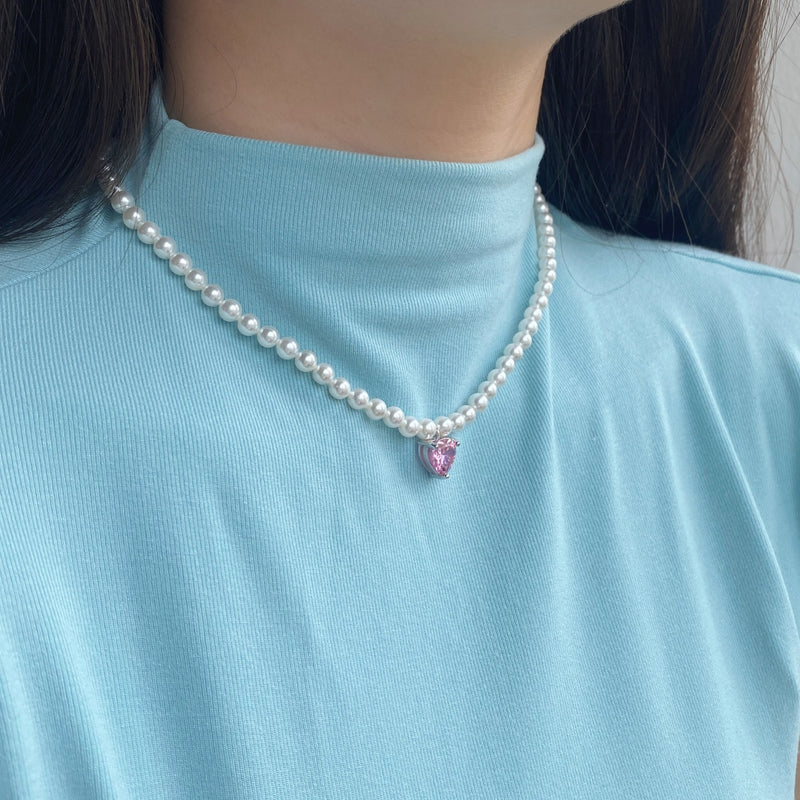 Pearl Heart Elegance Necklace