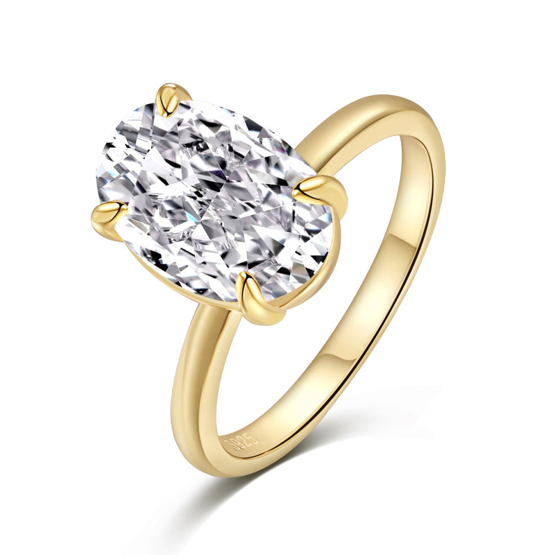 Radiant Oval Elegance Ring