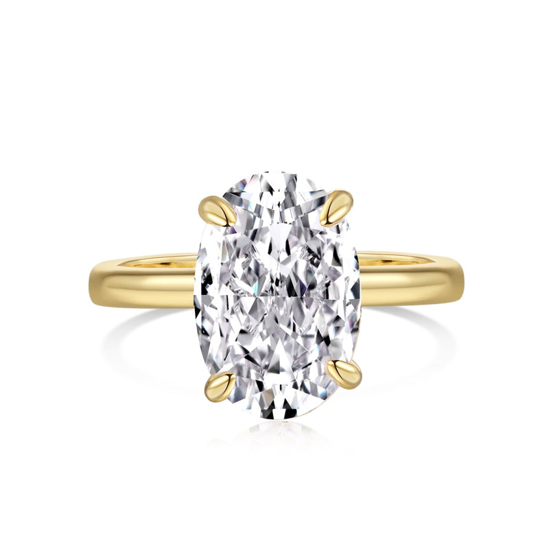 Radiant Oval Elegance Ring