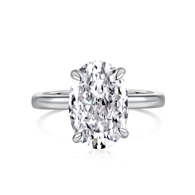 Radiant Oval Elegance Ring