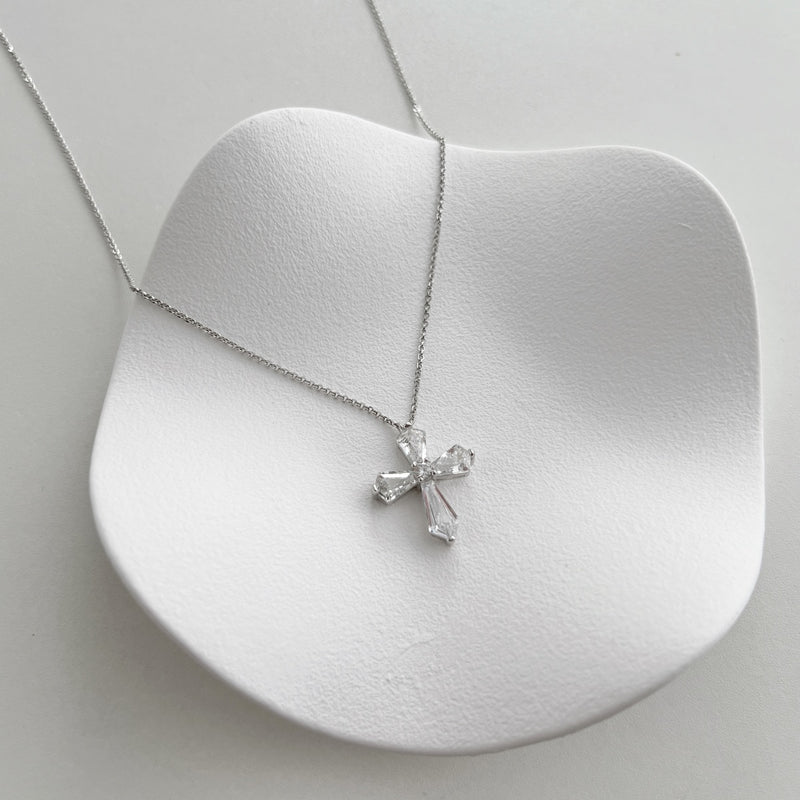 Celestial Radiance Cross Necklace