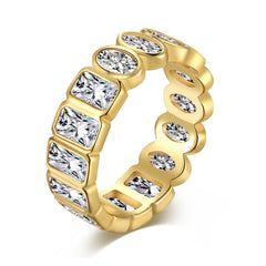 Dual Elegance Zircon Band