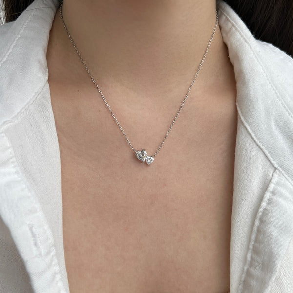 Double Heart Necklace