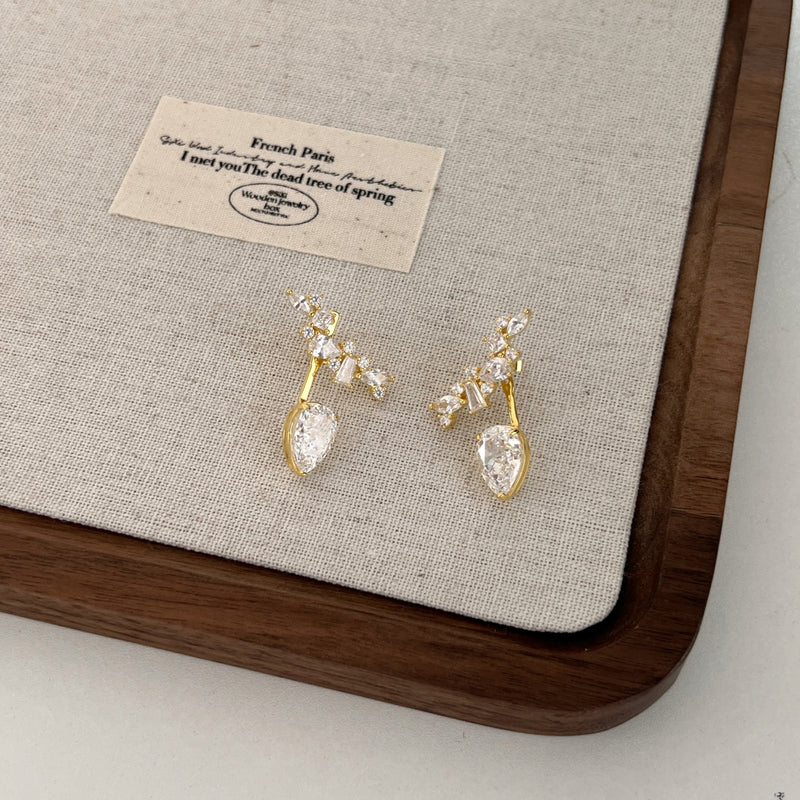 Radiant Pear-Cut Drop Earrings