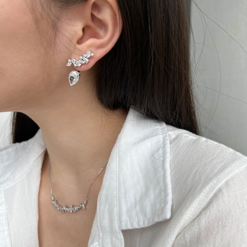 Radiant Pear-Cut Drop Earrings