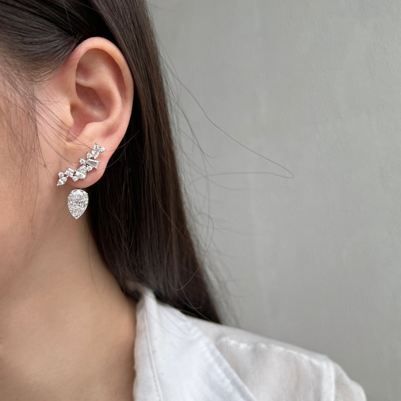 Radiant Pear-Cut Drop Earrings