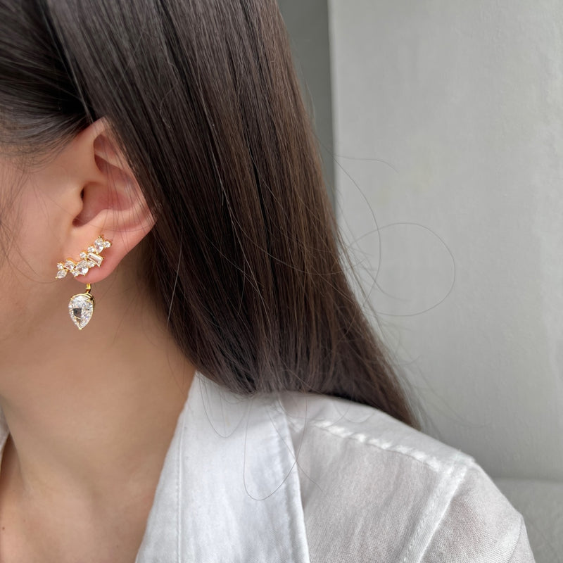 Radiant Pear-Cut Drop Earrings